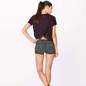 lululemon Quick Pace Mesh Open Back T-Shirt